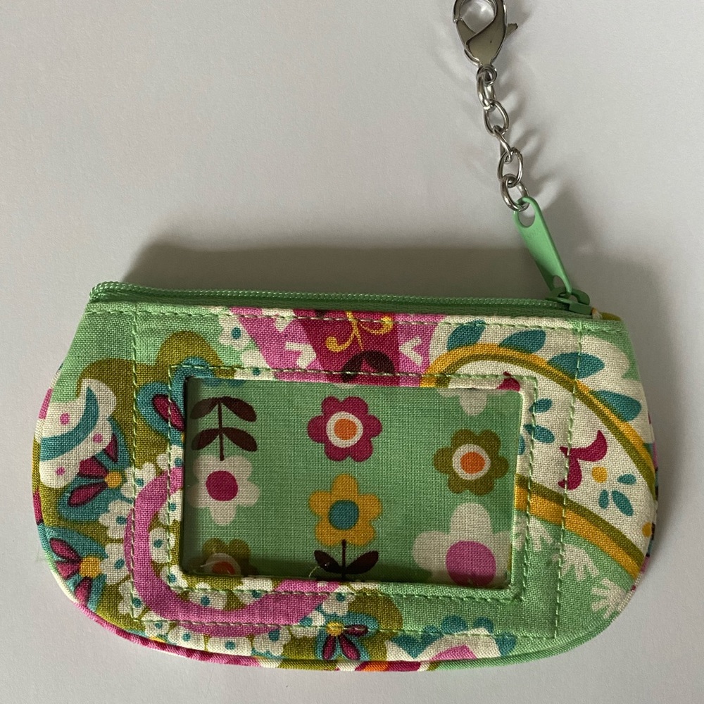 NWOT Vera Bradley Zip ID Case Key Ring